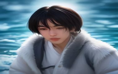 彩色手绘风格人体经络穴位分布图，标注小穴位置与经脉走向，插画温暖细腻